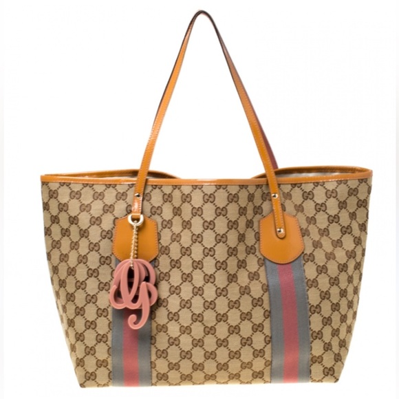 Gucci Handbags - Authenticated Gucci Jolie Web Sherry Shoulder Bag Tote Handbag (**Has flaws)